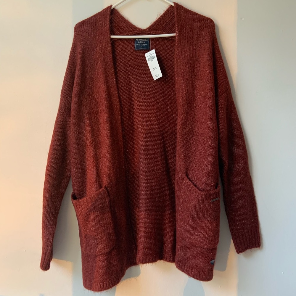 Abercrombie & Fitch Red Cardigan